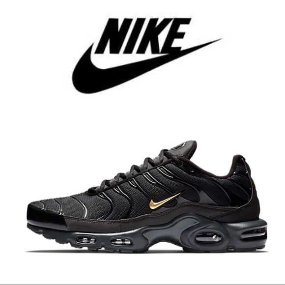 nike tn black and gold